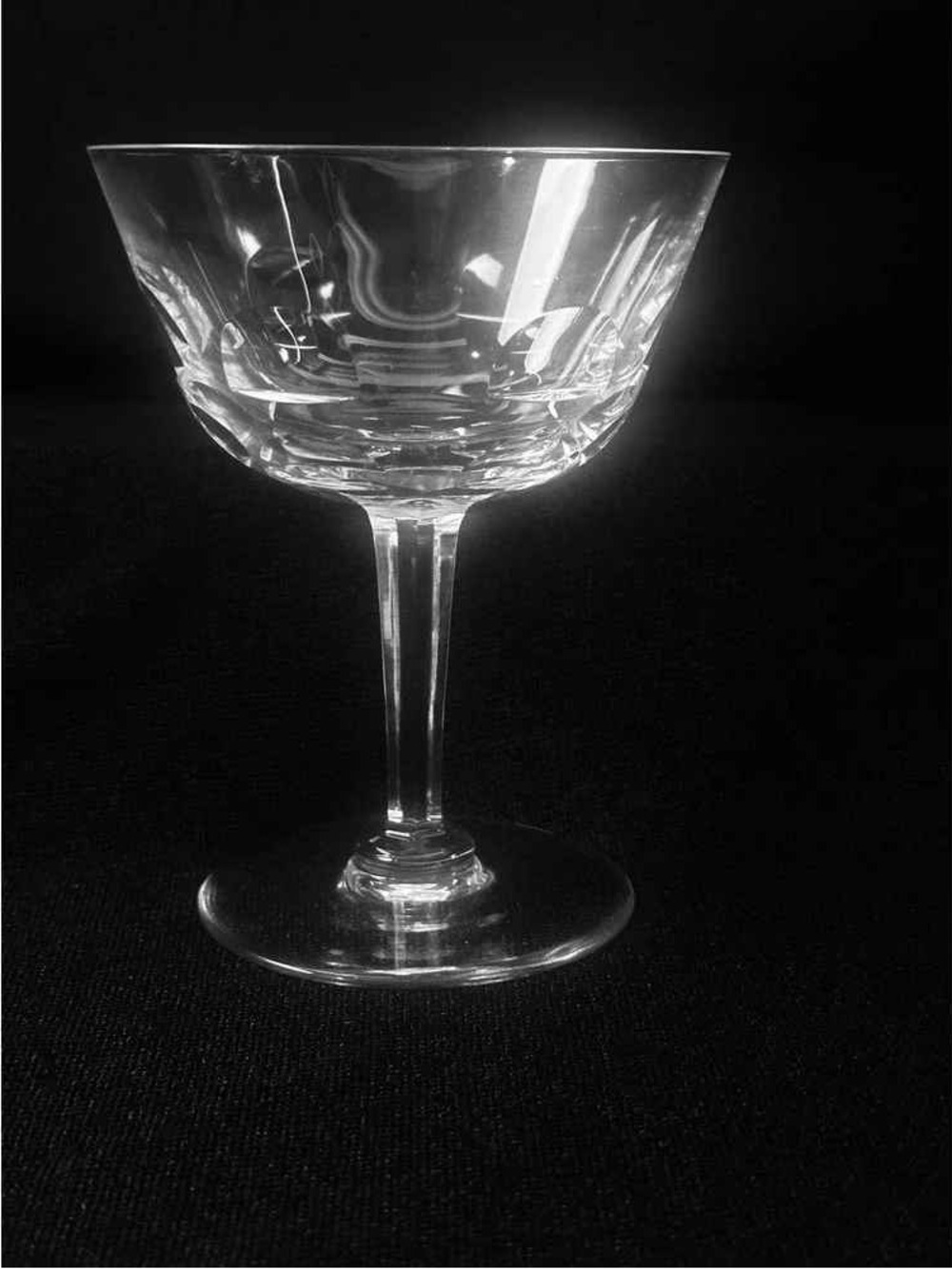 Clear Coupe Glass Stemware - Crystal-Style Serving Glass
